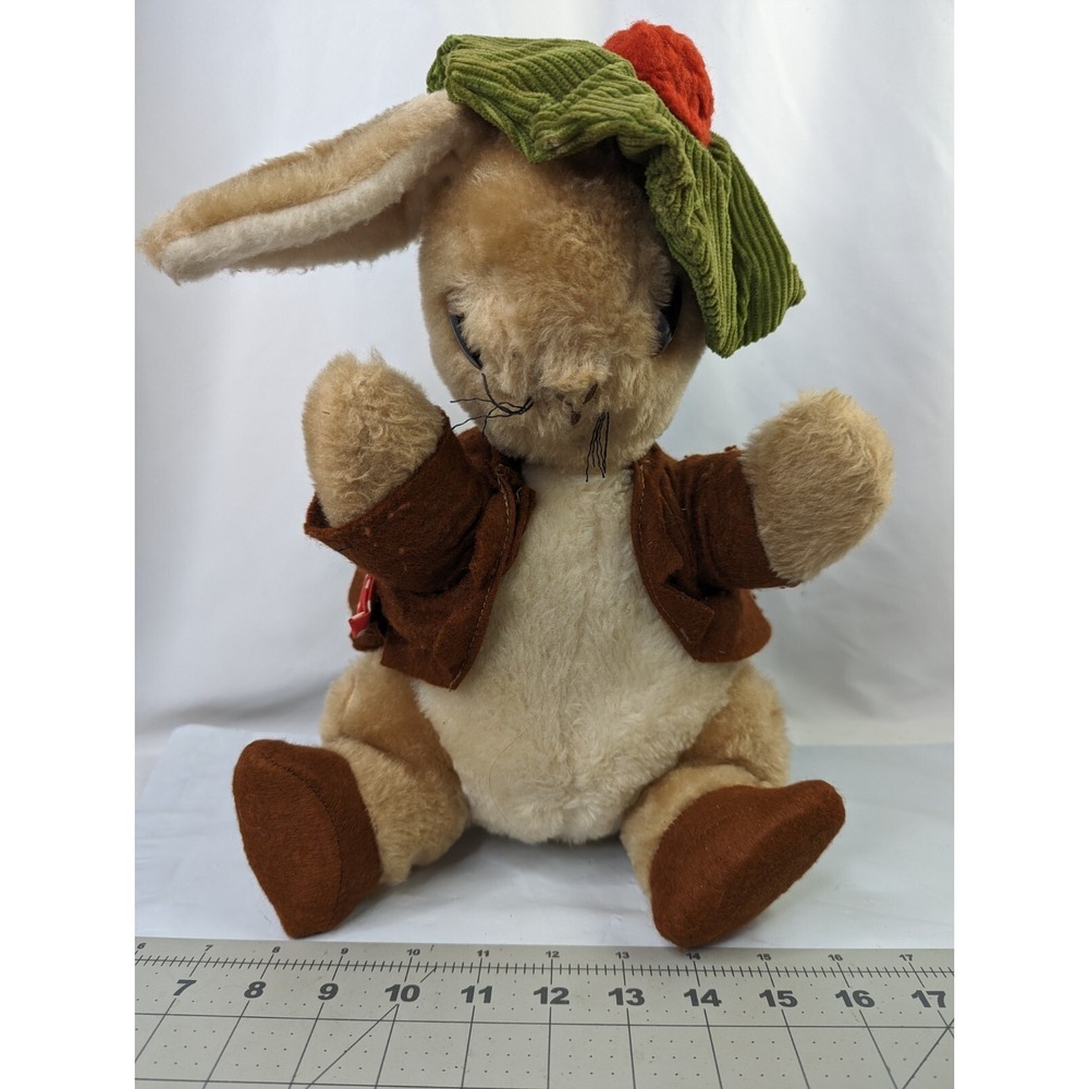 Eden Peter Rabbit Plush Benjamin Bunny 13 Inch Vintage Stuffed Animal Toy